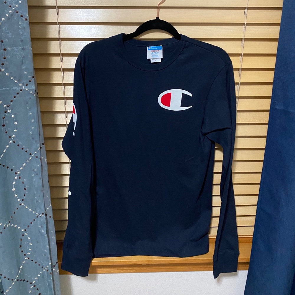 blue champion shirt